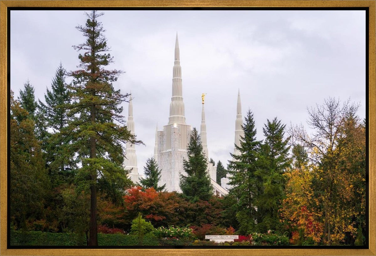 Portland Temple Forest Through The Trees Gallery Wrap