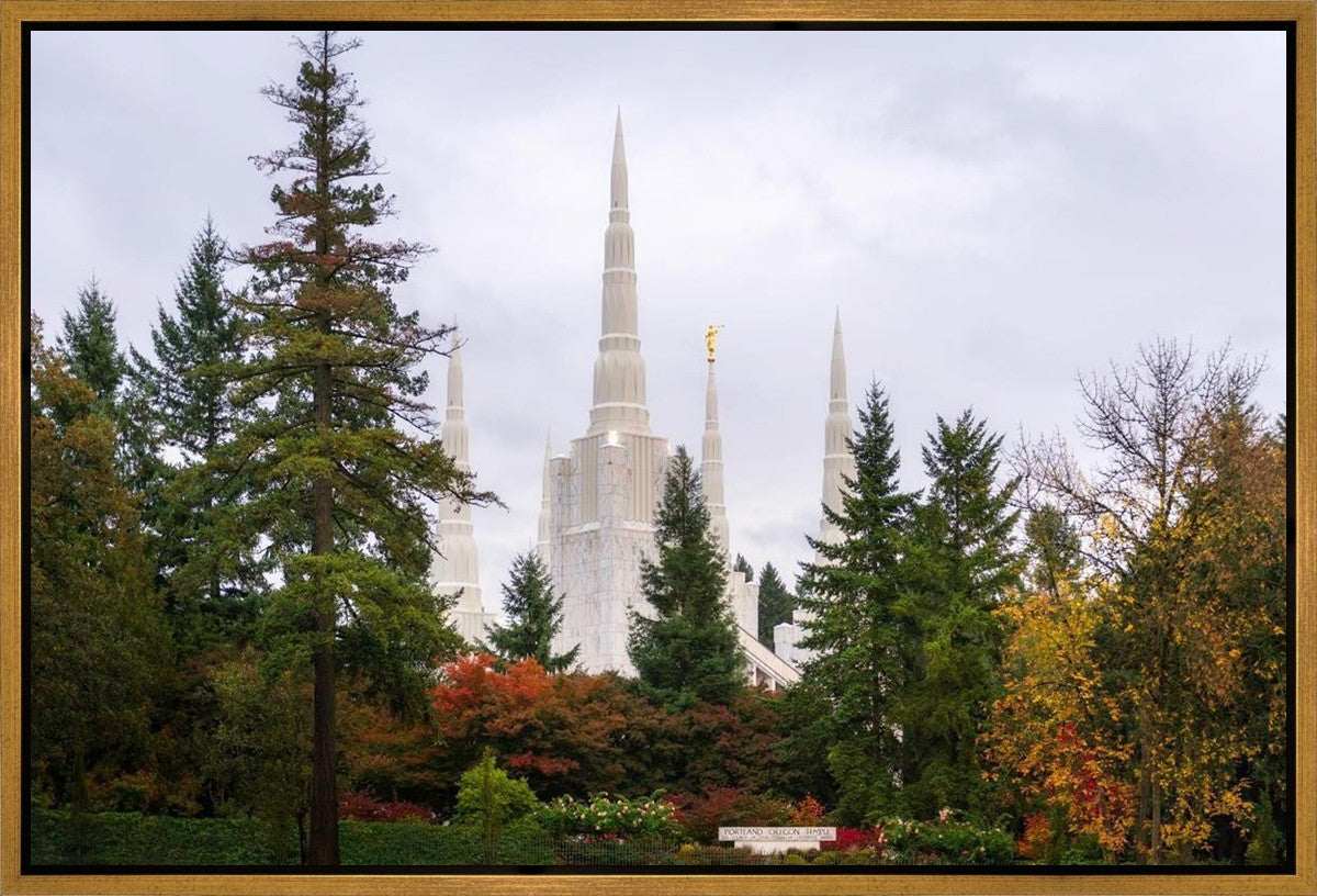 Portland Temple Forest Through The Trees Gallery Wrap
