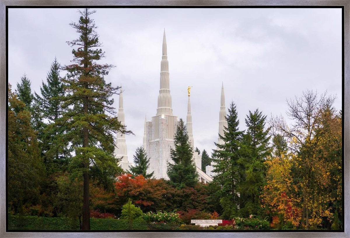 Portland Temple Forest Through The Trees Gallery Wrap