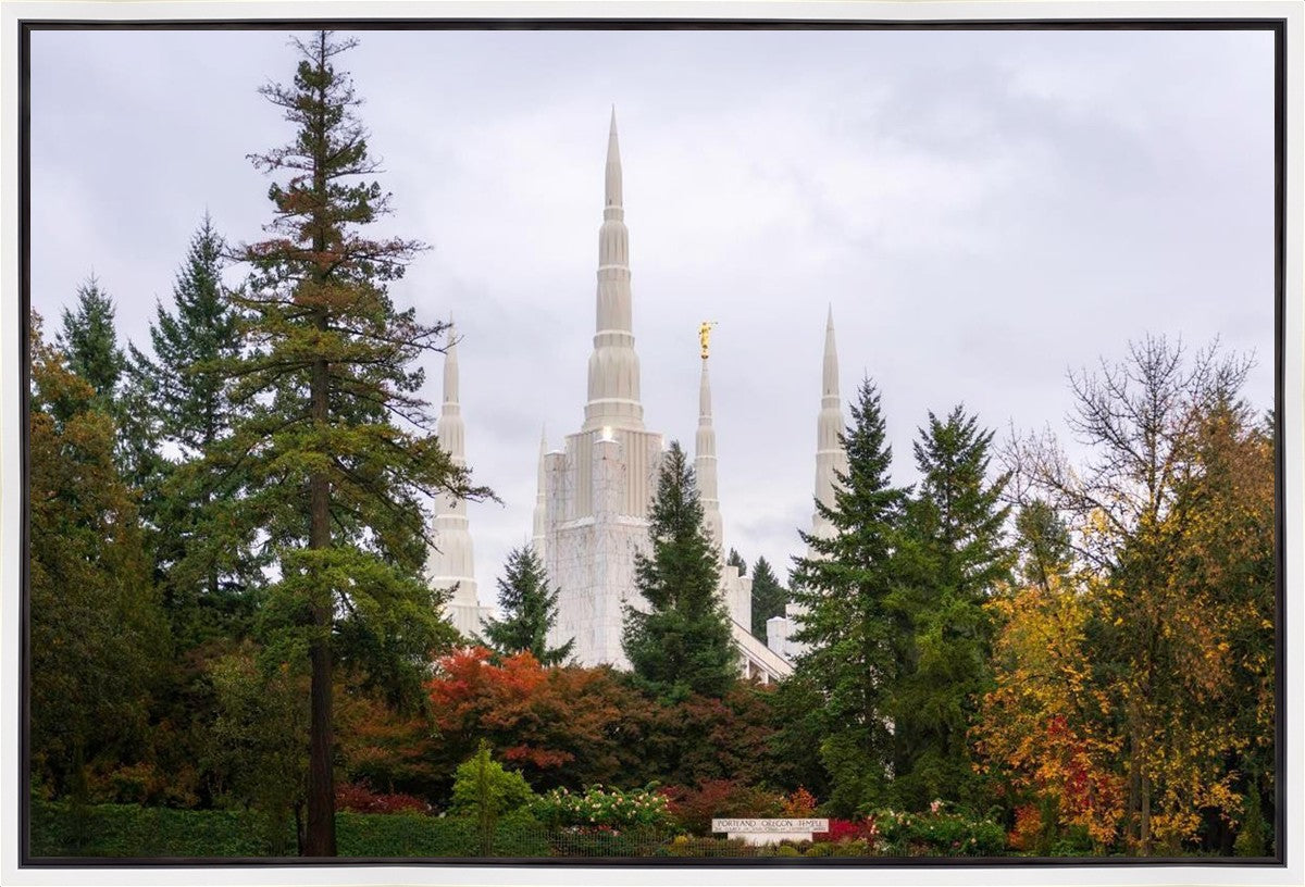 Portland Temple Forest Through The Trees Gallery Wrap