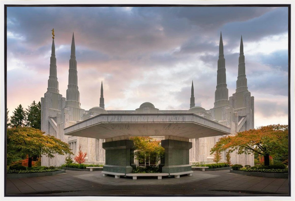 Portland Temple Daybreak Gallery Wrap