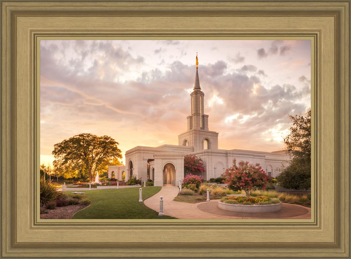 Sacramento Temple Sunset Panorama