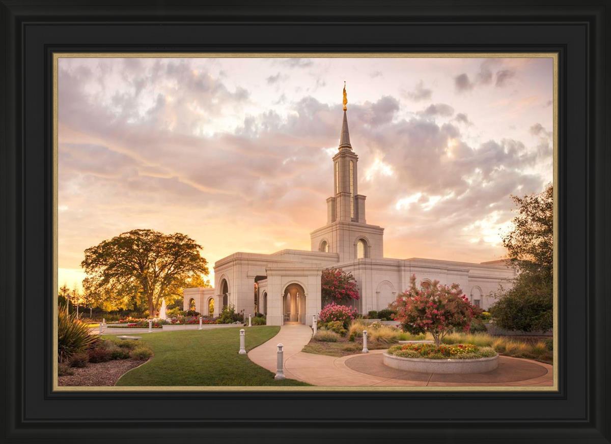 Sacramento Temple Sunset Panorama