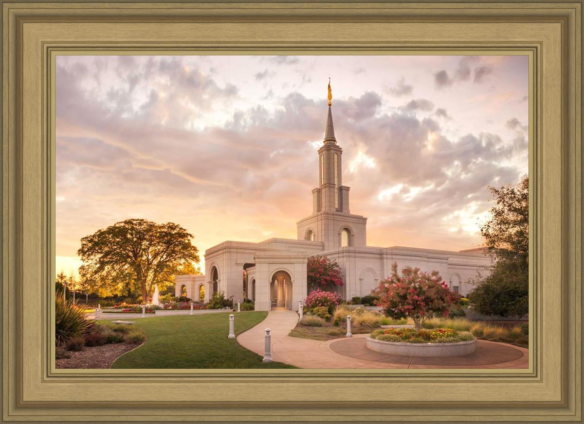 Sacramento Temple Sunset Panorama