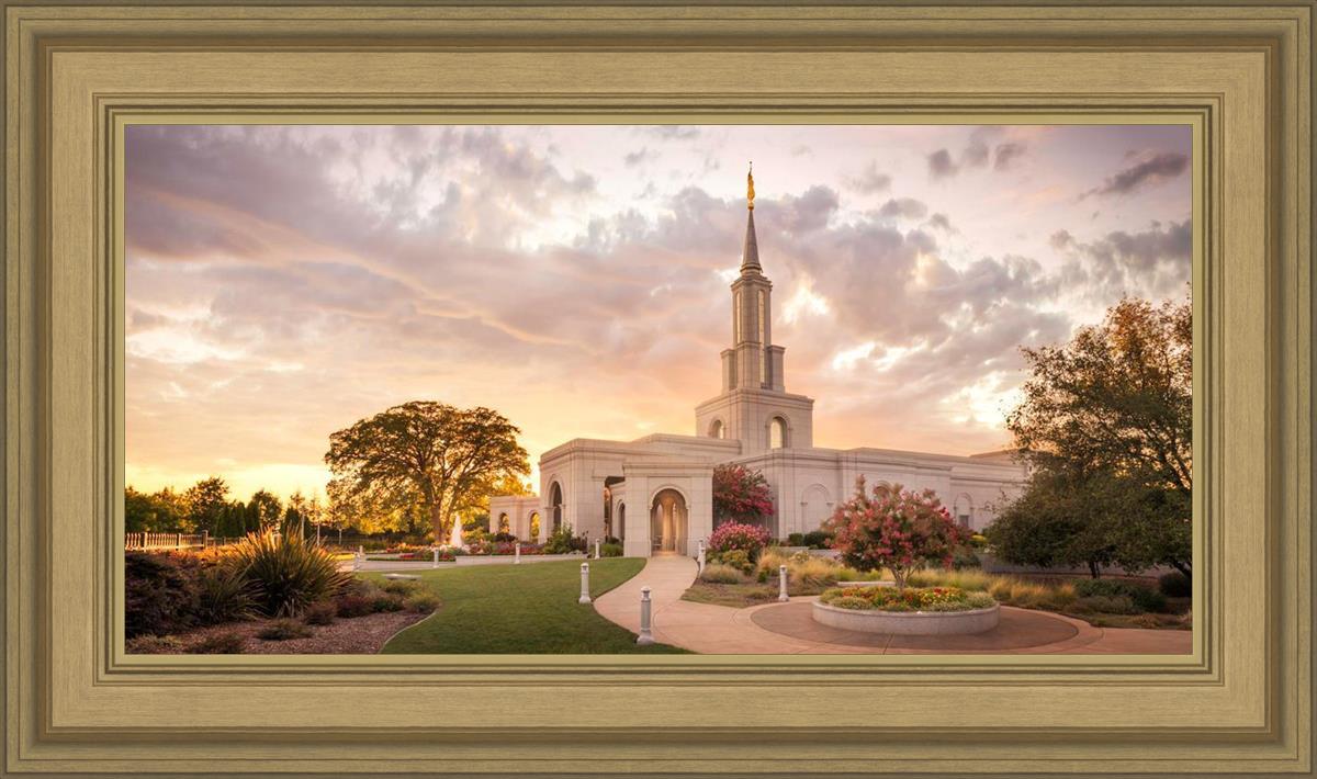 Sacramento Temple Sunset Panorama