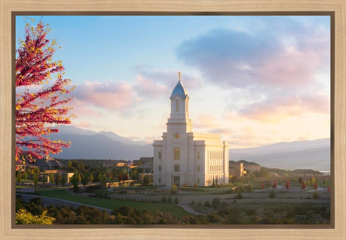 Cedar City Temple Time For Eternal Things Gallery Wrap