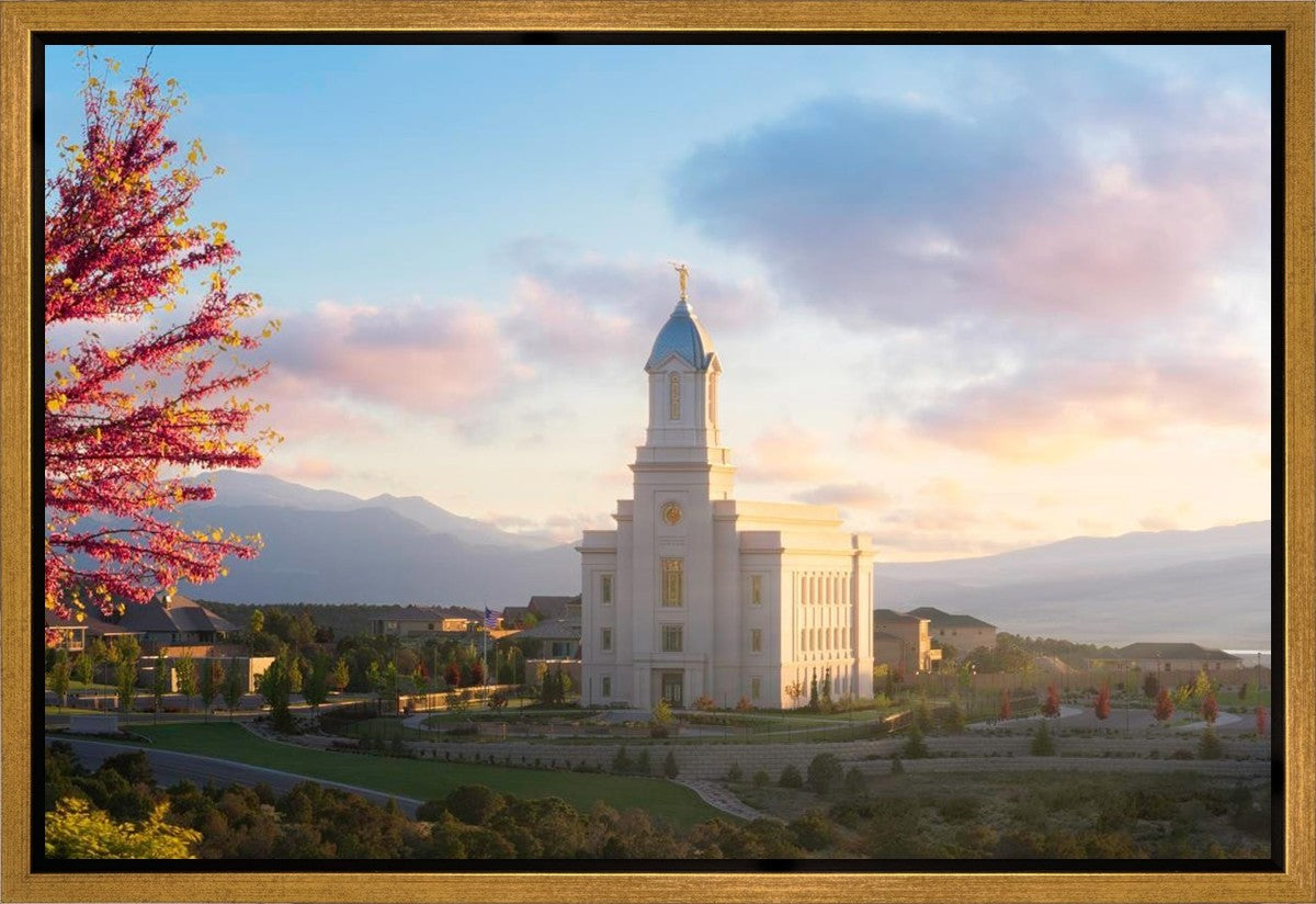 Cedar City Temple Time For Eternal Things Gallery Wrap
