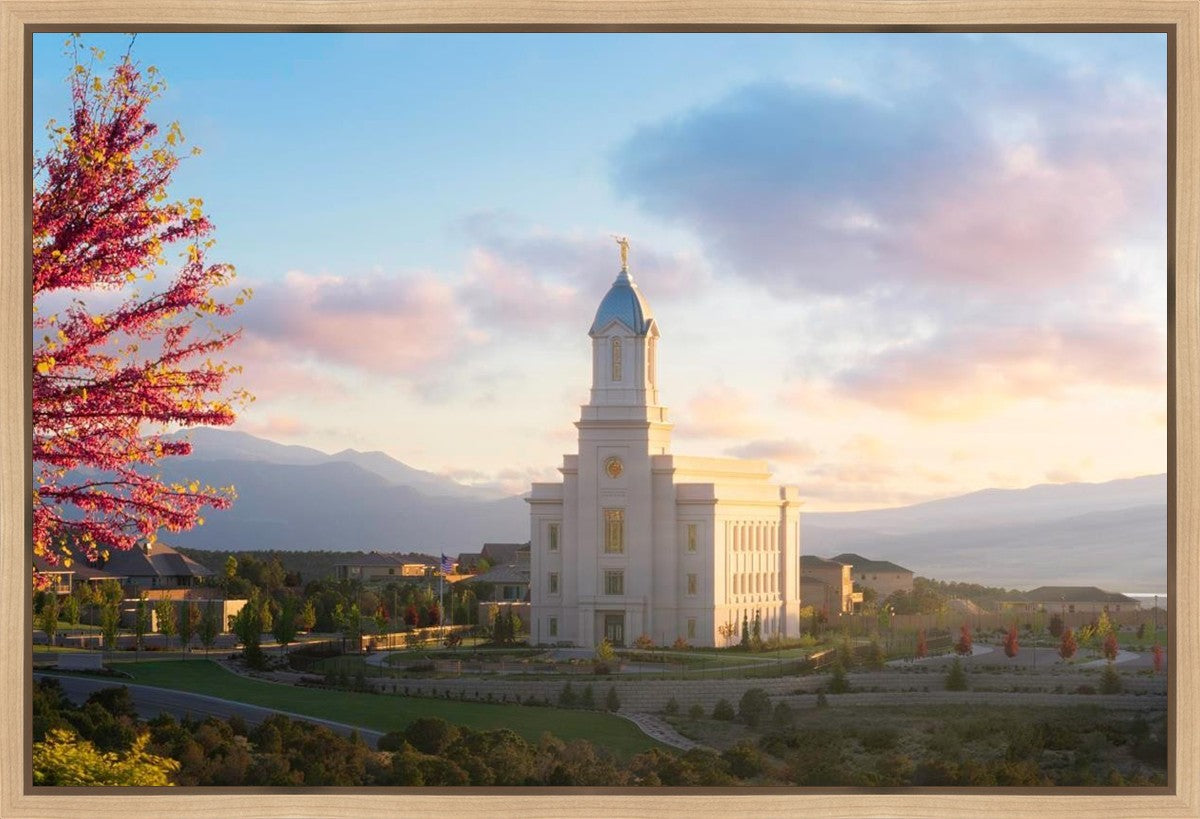 Cedar City Temple Time For Eternal Things Gallery Wrap