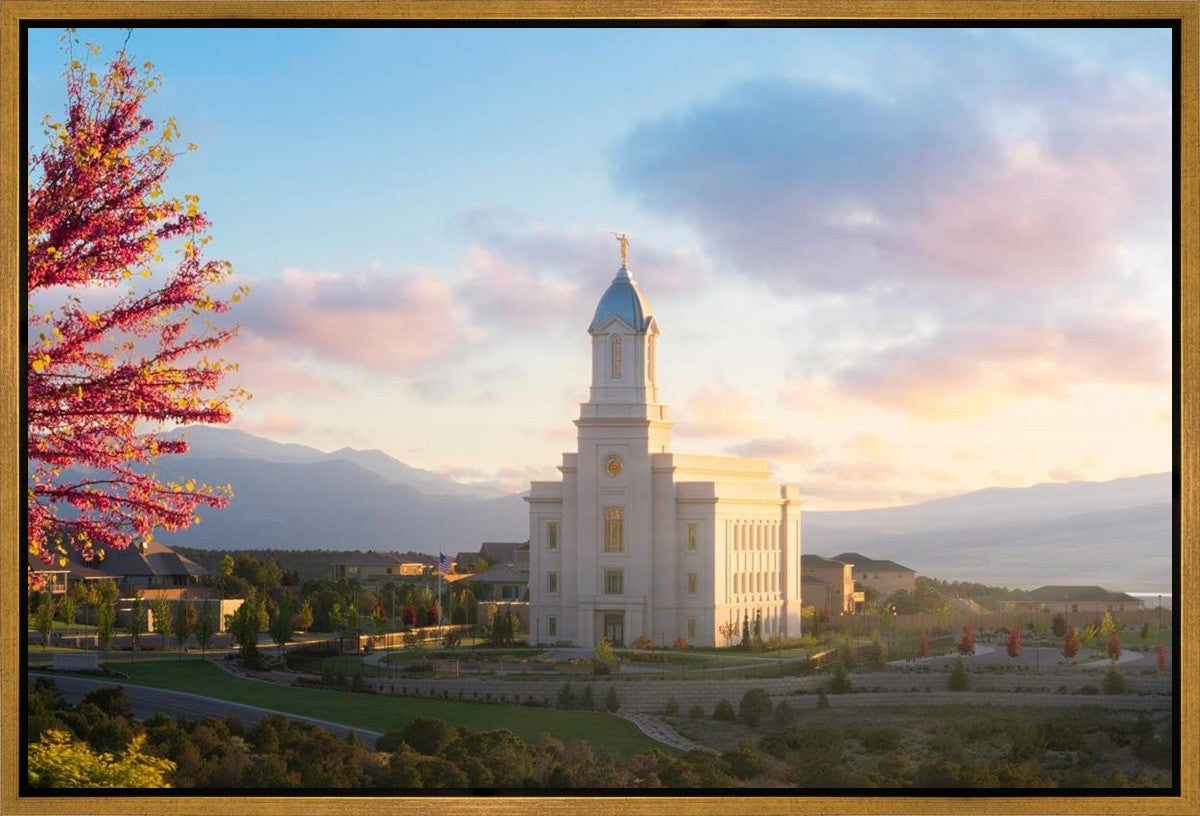 Cedar City Temple Time For Eternal Things Gallery Wrap