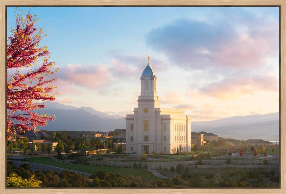 Cedar City Temple Time For Eternal Things Gallery Wrap