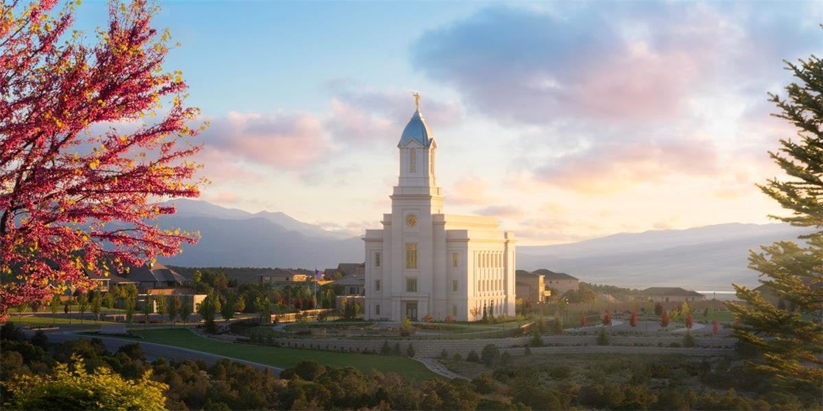 Cedar City Temple Time For Eternal Things Gallery Wrap