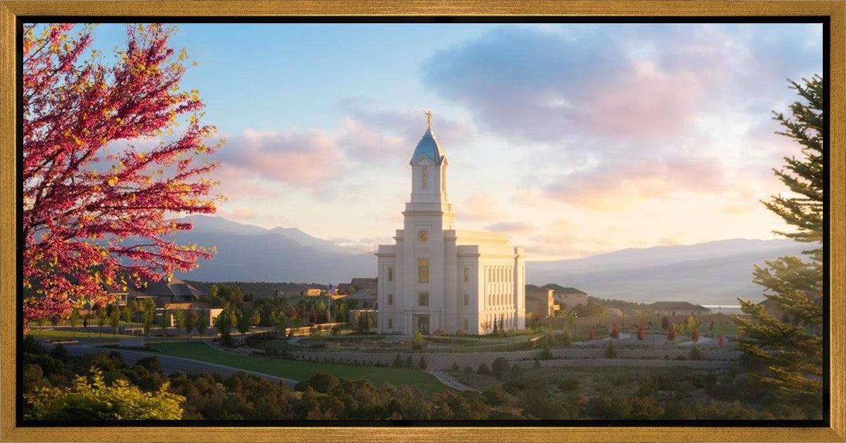 Cedar City Temple Time For Eternal Things Gallery Wrap