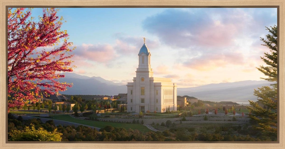 Cedar City Temple Time For Eternal Things Gallery Wrap