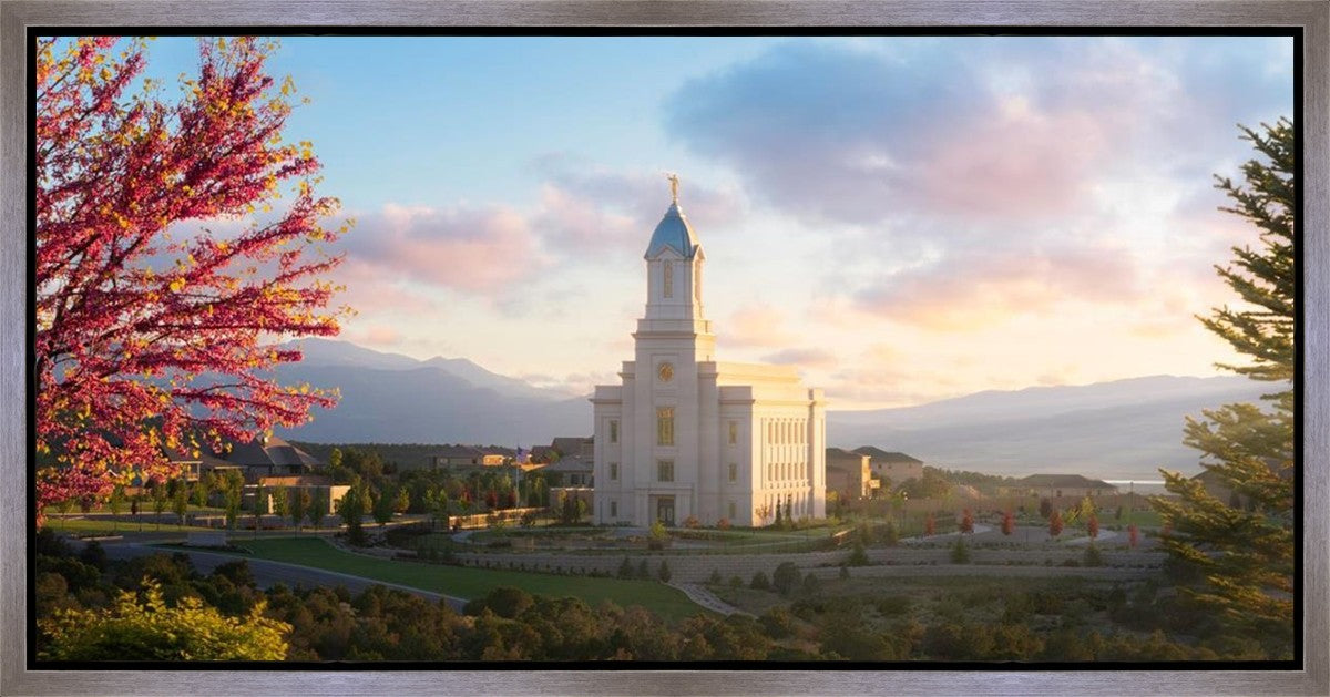 Cedar City Temple Time For Eternal Things Gallery Wrap