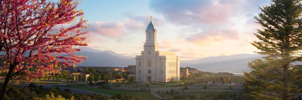 Cedar City Temple Time For Eternal Things Gallery Wrap