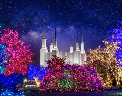 Washington DC Temple Christmas Lights