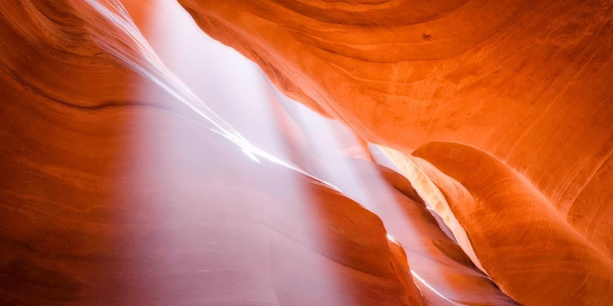 Antelope Canyon Light Shafts Gallery Wrap