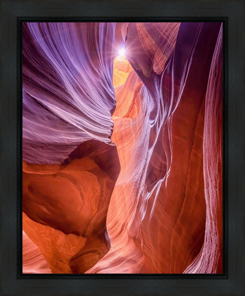 Antelope Canyon Sunburst Gallery Wrap