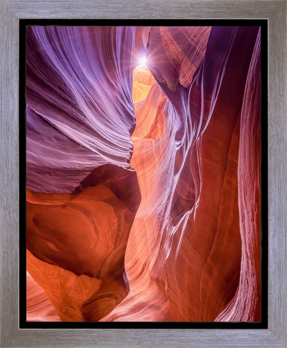 Antelope Canyon Sunburst Gallery Wrap