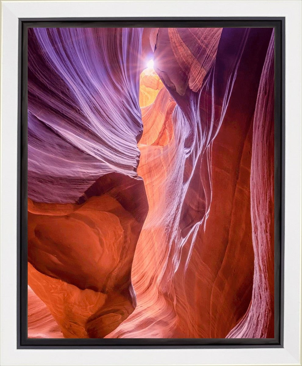 Antelope Canyon Sunburst Gallery Wrap