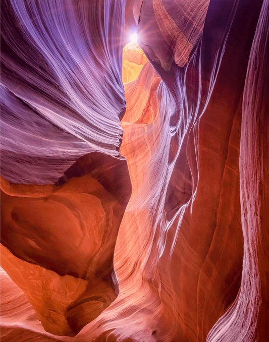 Antelope Canyon Sunburst Gallery Wrap