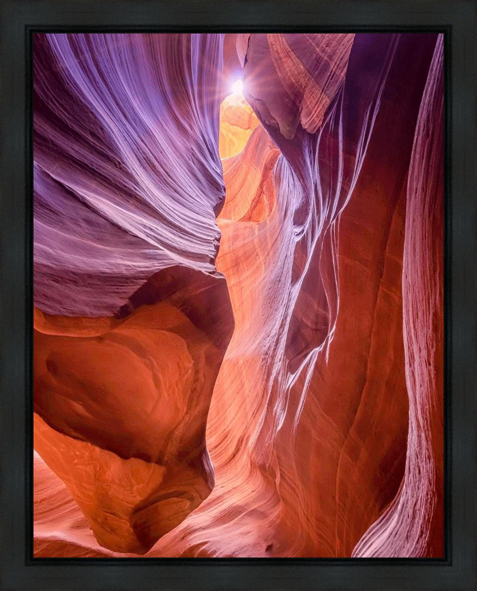 Antelope Canyon Sunburst Gallery Wrap