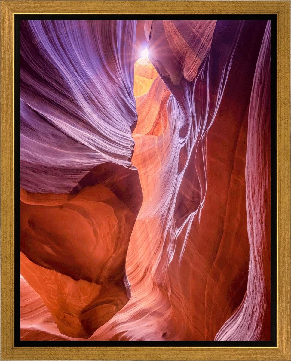 Antelope Canyon Sunburst Gallery Wrap