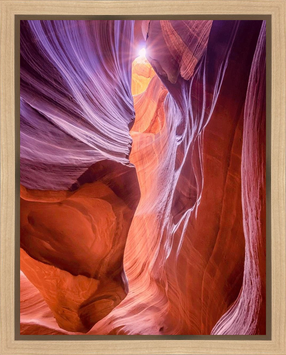 Antelope Canyon Sunburst Gallery Wrap