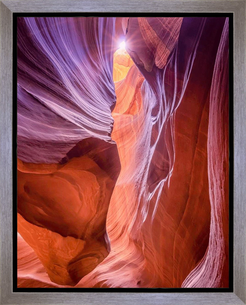 Antelope Canyon Sunburst Gallery Wrap