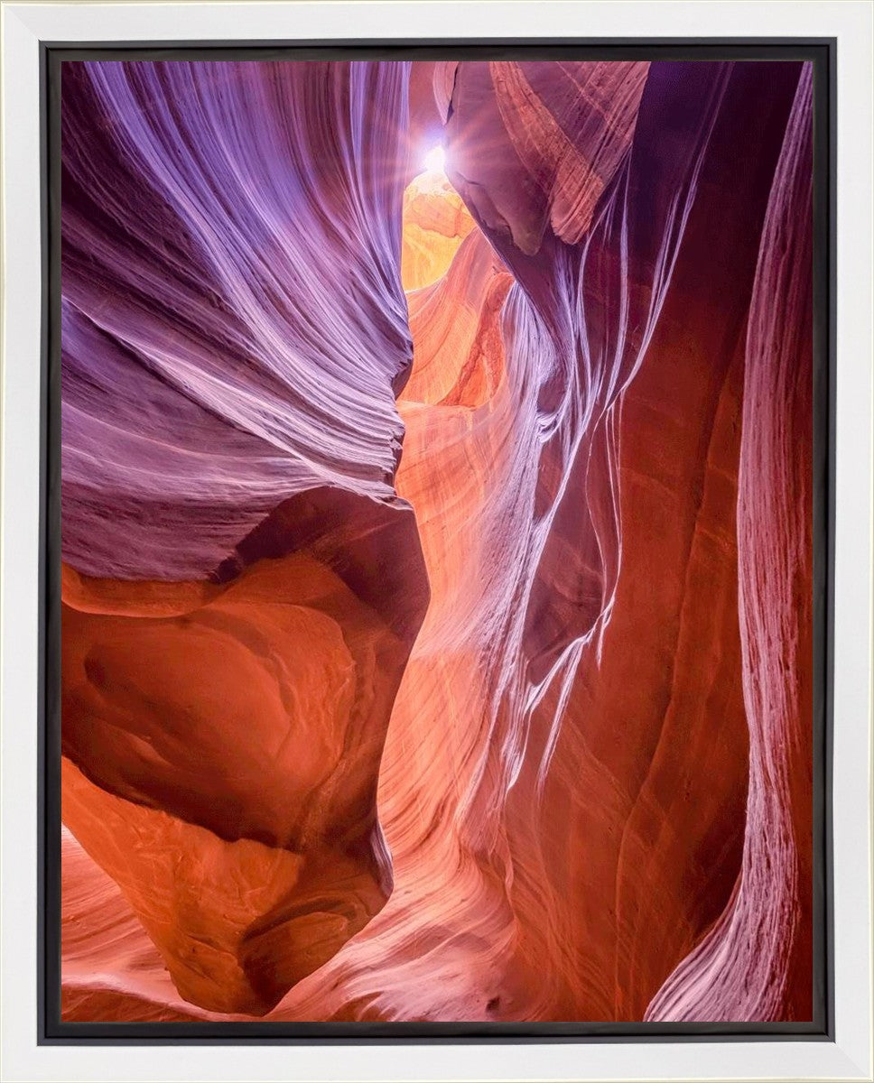 Antelope Canyon Sunburst Gallery Wrap