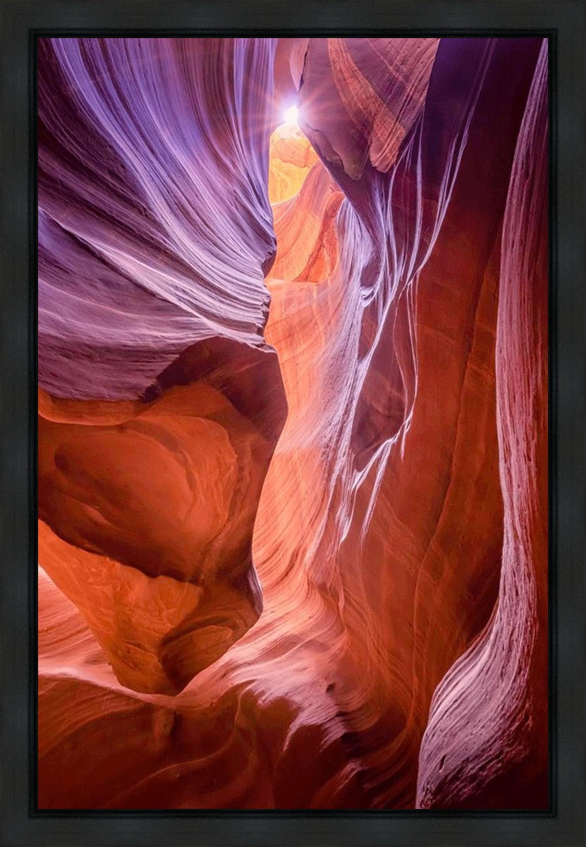 Antelope Canyon Sunburst Gallery Wrap