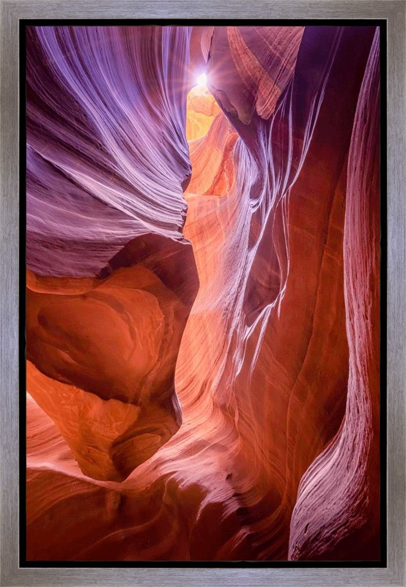 Antelope Canyon Sunburst Gallery Wrap