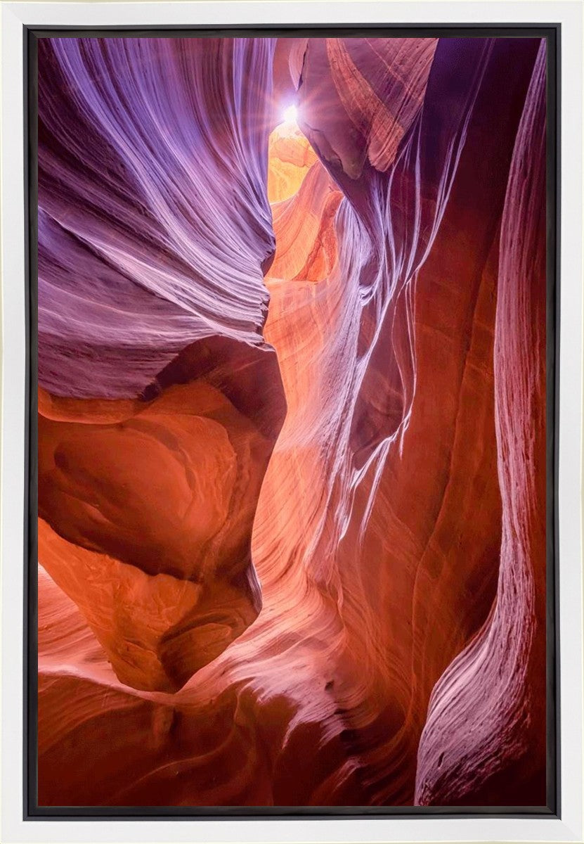 Antelope Canyon Sunburst Gallery Wrap