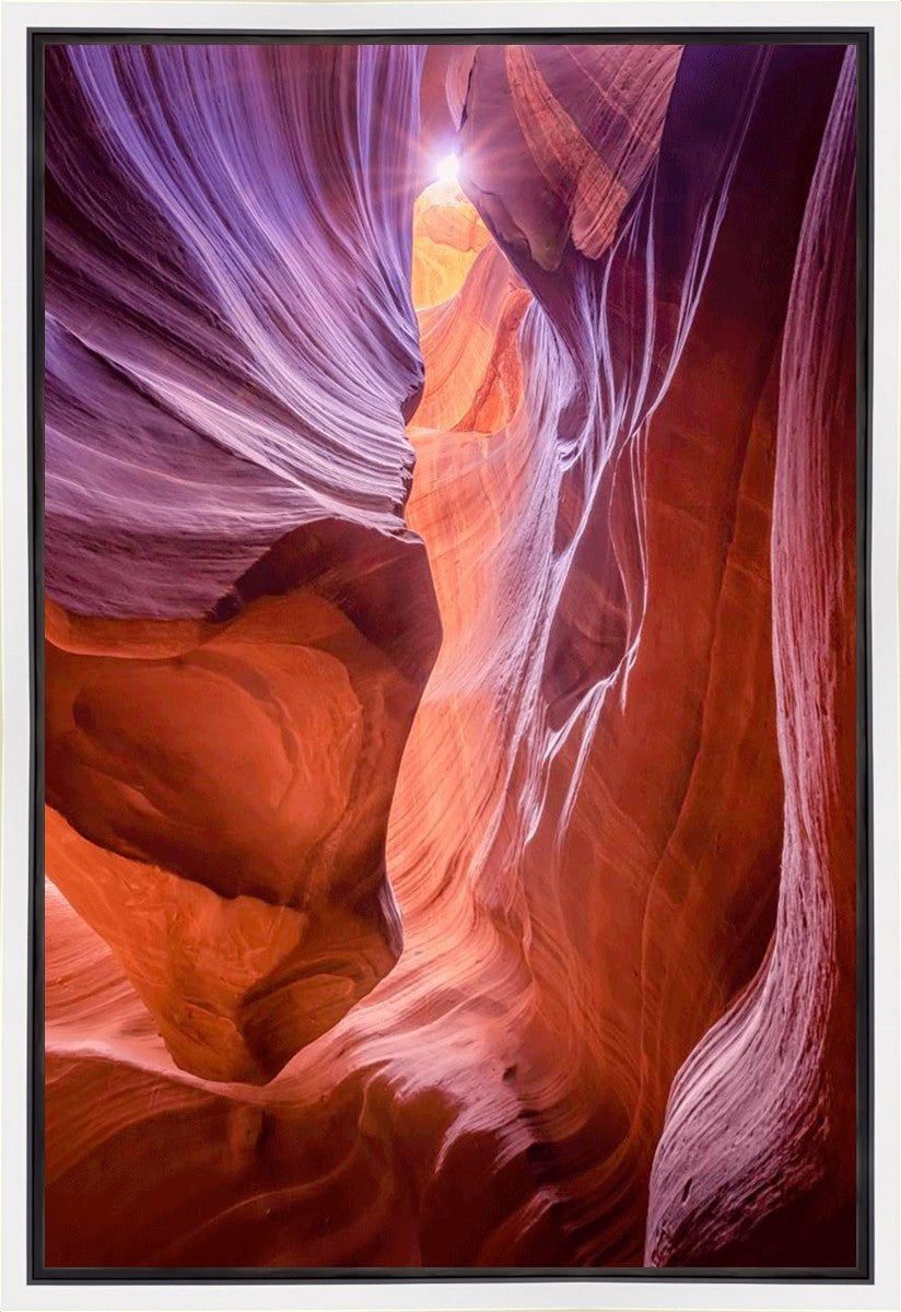 Antelope Canyon Sunburst Gallery Wrap