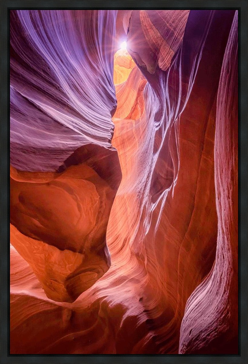 Antelope Canyon Sunburst Gallery Wrap