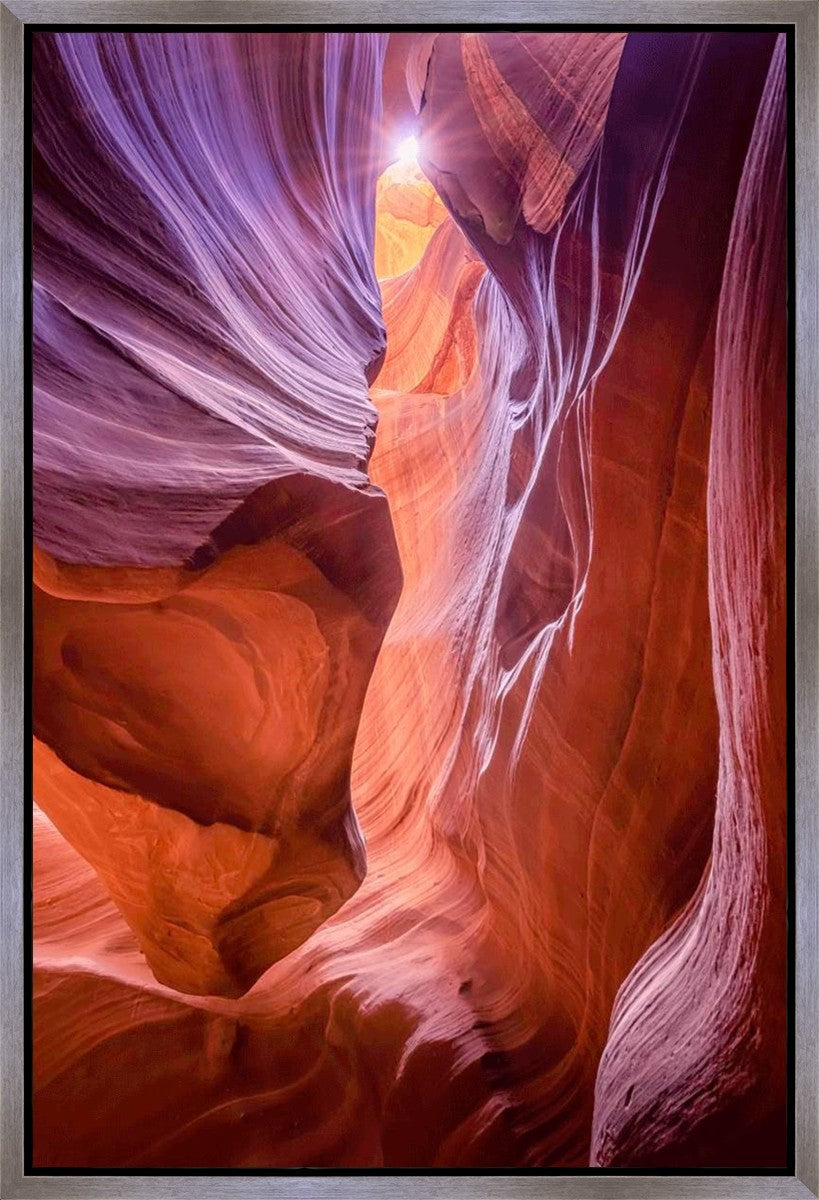Antelope Canyon Sunburst Gallery Wrap