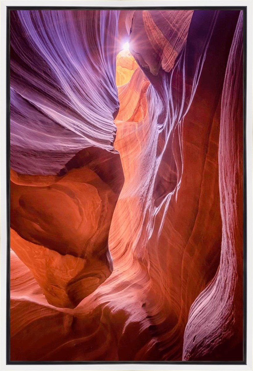 Antelope Canyon Sunburst Gallery Wrap