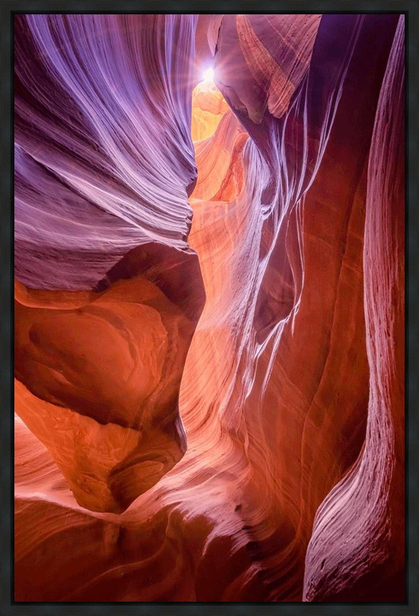 Antelope Canyon Sunburst Gallery Wrap