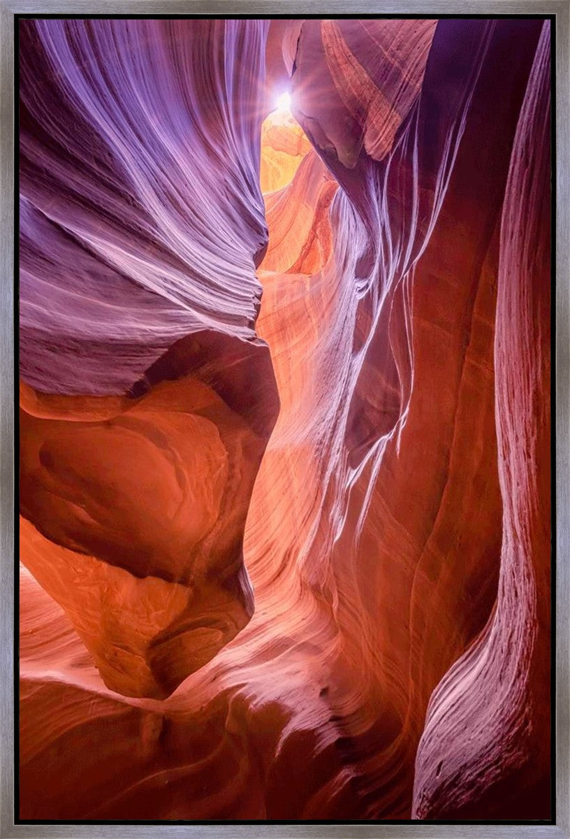 Antelope Canyon Sunburst Gallery Wrap