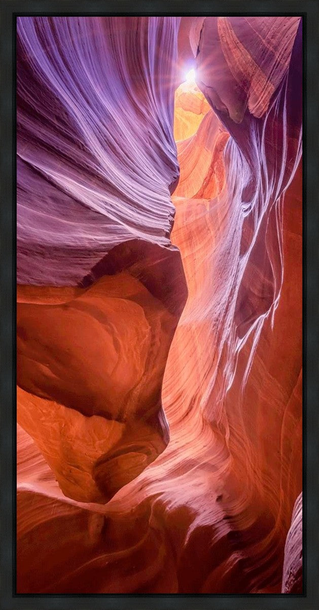 Antelope Canyon Sunburst Gallery Wrap