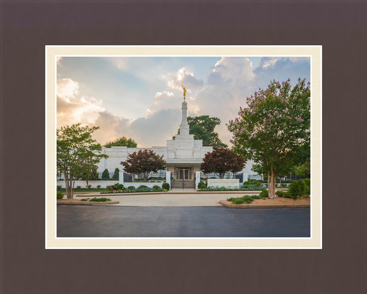 Memphis Temple Glorious Sunset