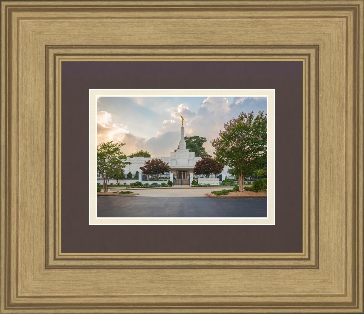 Memphis Temple Glorious Sunset