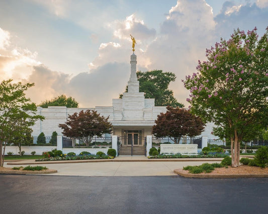 Memphis Temple Glorious Sunset Gallery Wrap