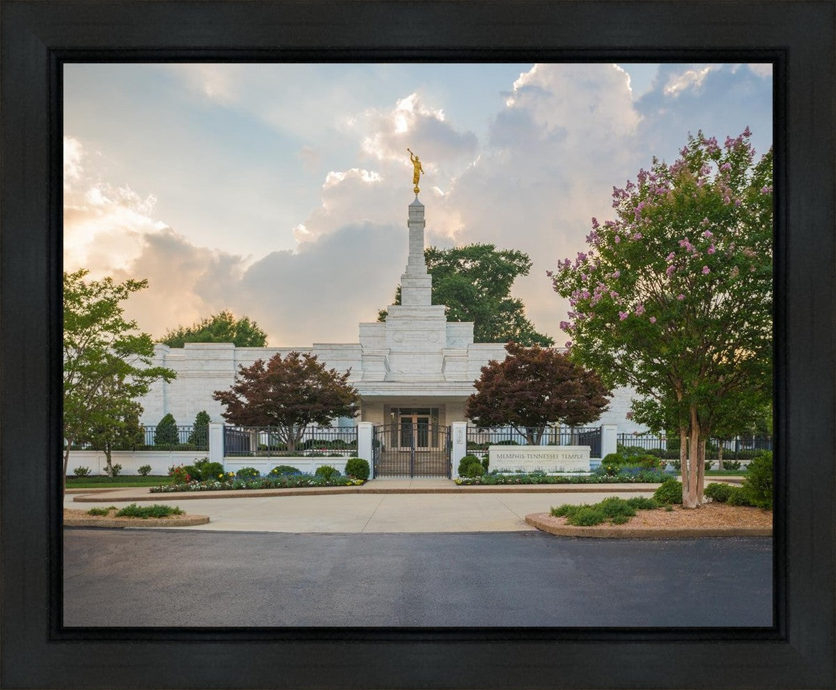 Memphis Temple Glorious Sunset Gallery Wrap