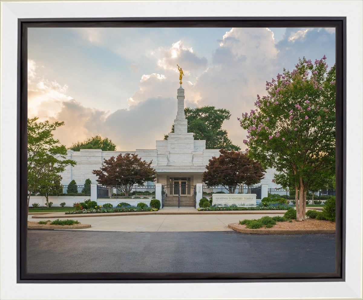 Memphis Temple Glorious Sunset Gallery Wrap