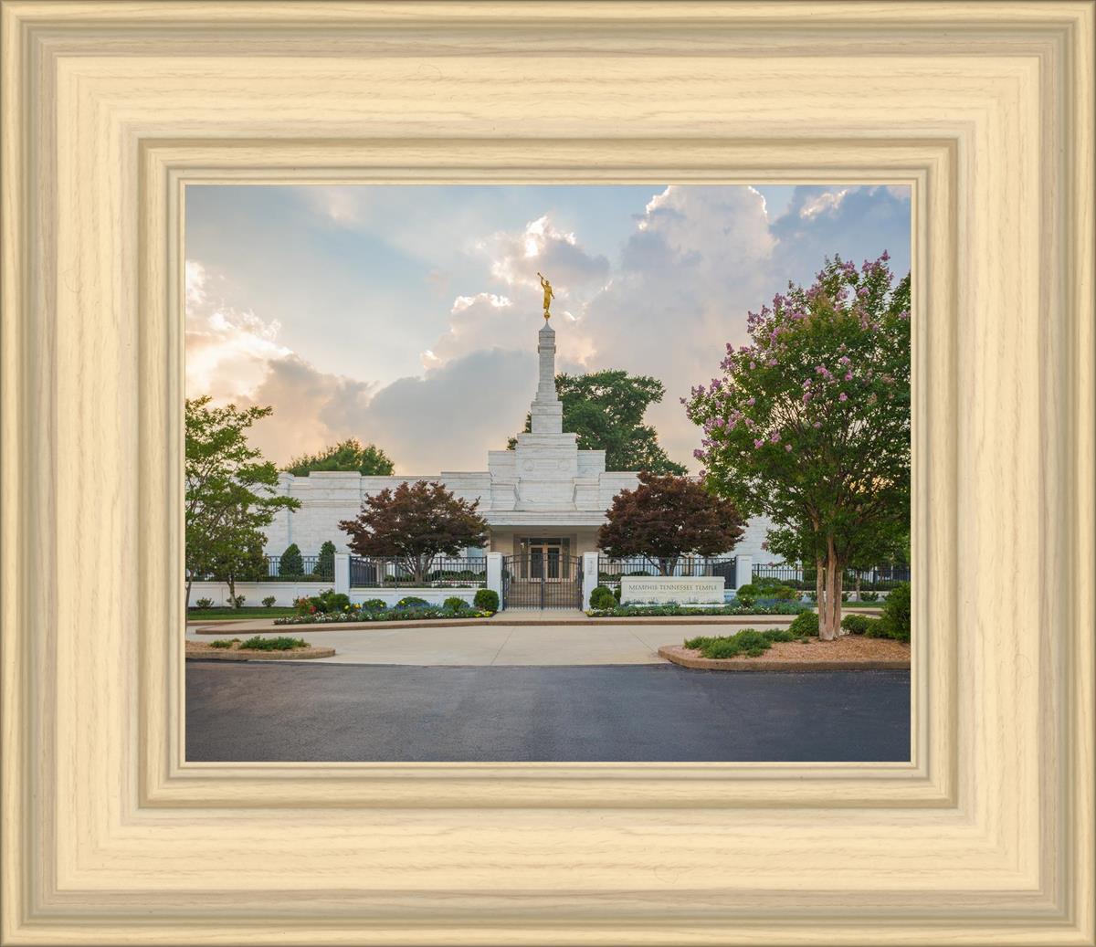 Memphis Temple Glorious Sunset