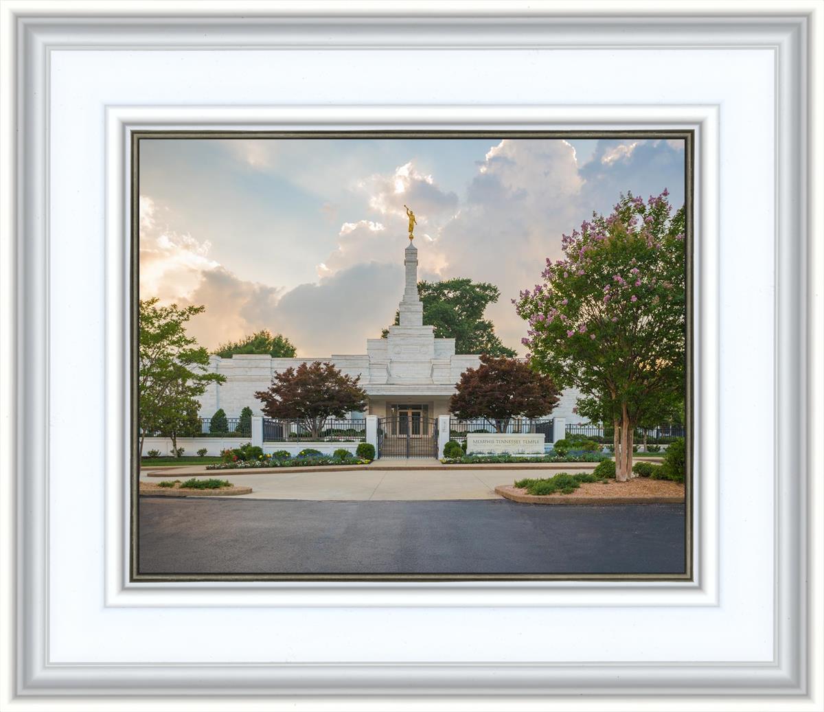 Memphis Temple Glorious Sunset