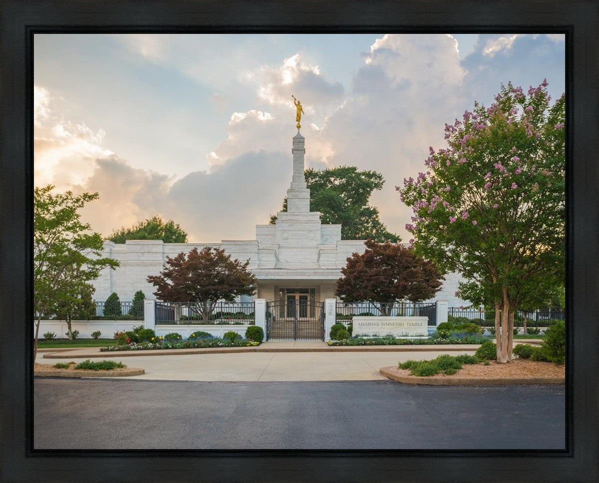 Memphis Temple Glorious Sunset Gallery Wrap