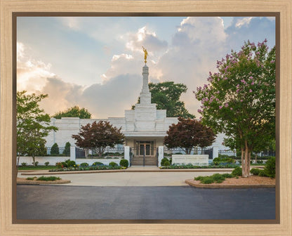 Memphis Temple Glorious Sunset