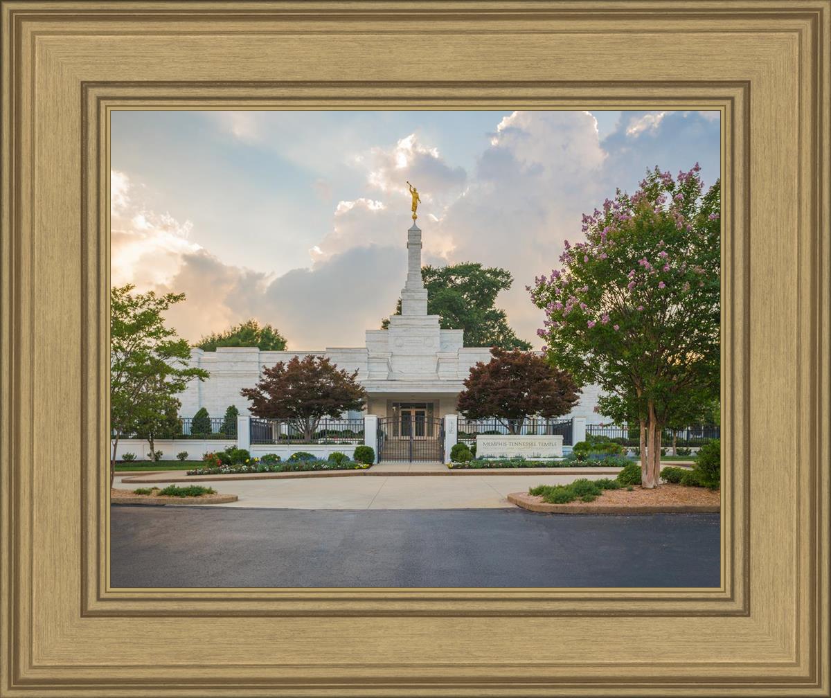 Memphis Temple Glorious Sunset